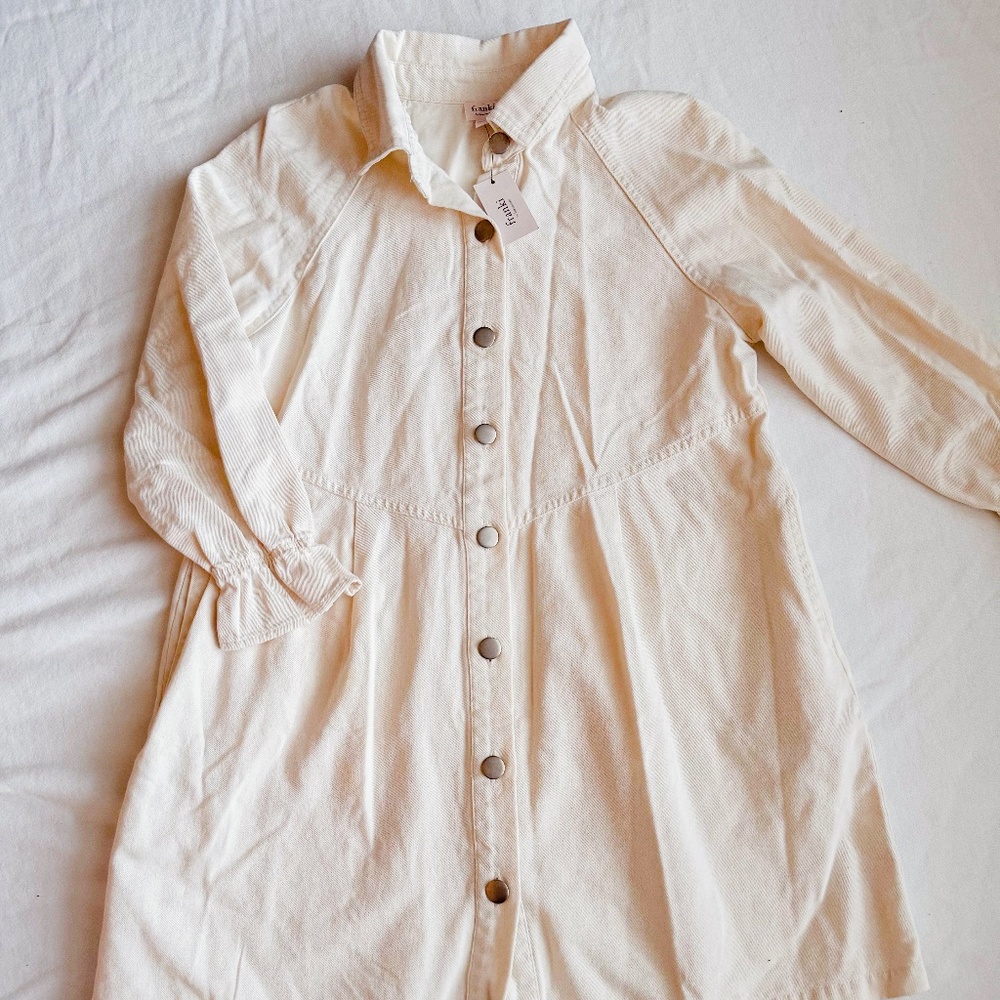 Hello Franki Denim Babydoll Dress for girls M10 NWT